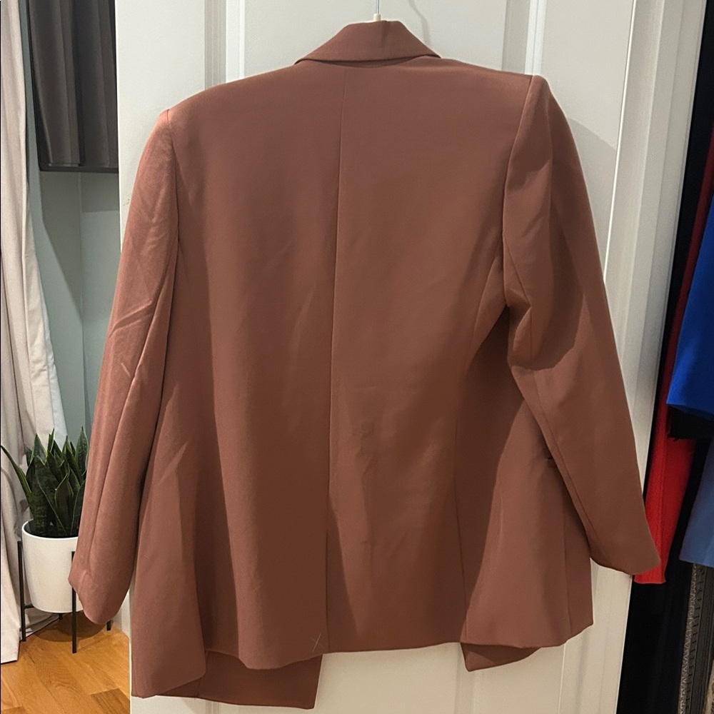 Express Women's Tan Blazer with Gold Buttons - Picture 3 of 3